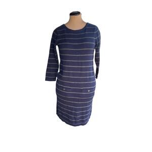 Banana Republic Dress Sz. M - Midi, Corpcore, Office Siren, Twee, Knit, Stripe